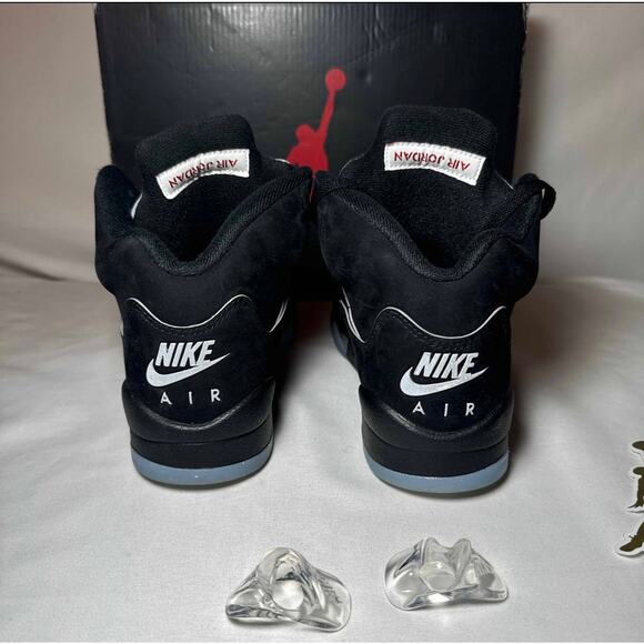 Size 5 - Nike Air Jordan 5 Retro OG GS Black Metallic Reimagined Men's Shoes - Picture 5 of 10